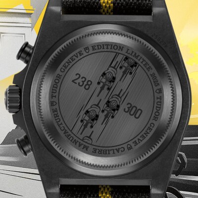 Montre Tudor Pelagos FXD Chrono "Yellow" automatique, 43mm, cadran noir, bracelet tissu noir