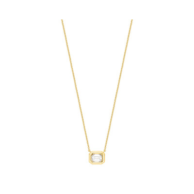 Collier en or jaune et diamants