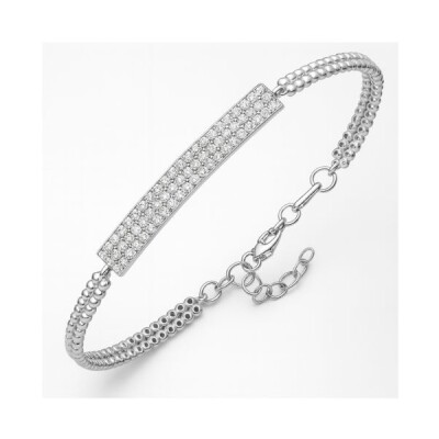 Bracelet or blanc et diamants