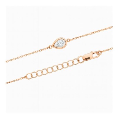 Bracelet or rose 18 cts et diamant
