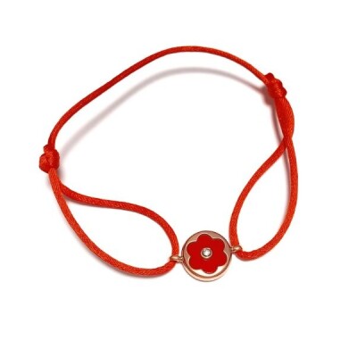 Bracelet or rose et diamant