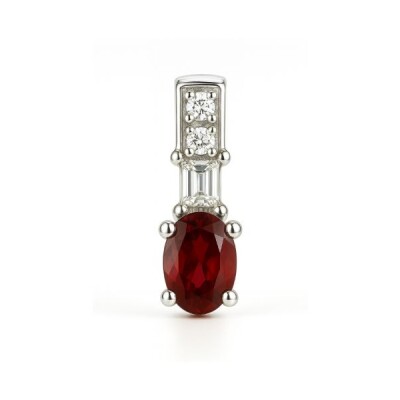 Pendentif rubis et diamants
