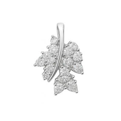 Pendentif diamants et or blanc