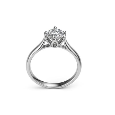 Bague or blanc et diamant