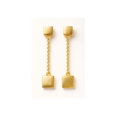 Boucles d'oreille or jaune