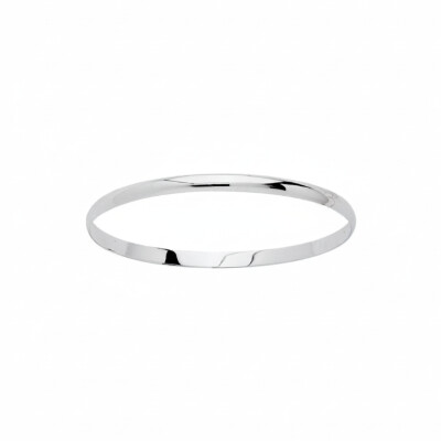 Bracelet jonc or blanc