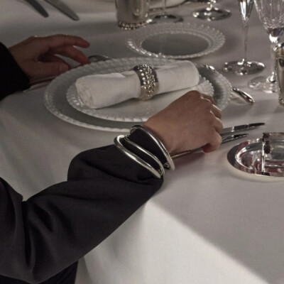 Bracelet jonc Christofle Idole en argent