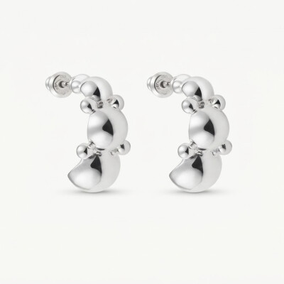 Boucles d'oreilles argent 925/1000 massif
