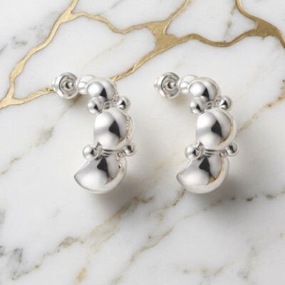 Boucles d'oreilles argent 925/1000 massif