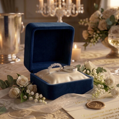 Alliance or blanc 18 carats et diamants