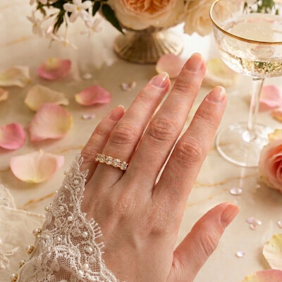 Alliance tour complet or jaune 18 cts et diamants