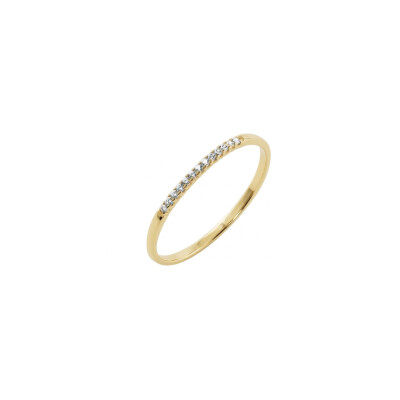 Alliance or 18 cts et diamants