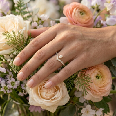 Bague or jaune 18cts et diamants