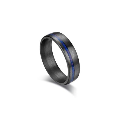 Alliance Tantale et opale bleu 6mm