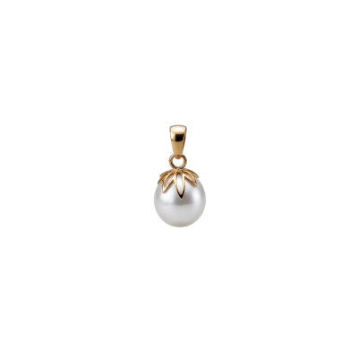 Pendentif or et perle de culture