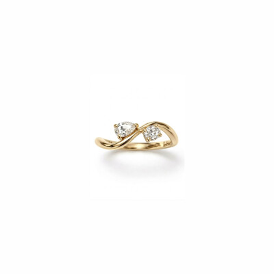 Bague toi et moi or jaune et diamants