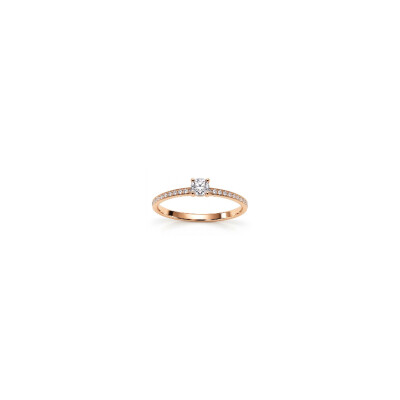 Bague or jaune et diamants
