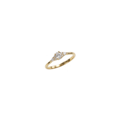 Bague en or jaune et diamants