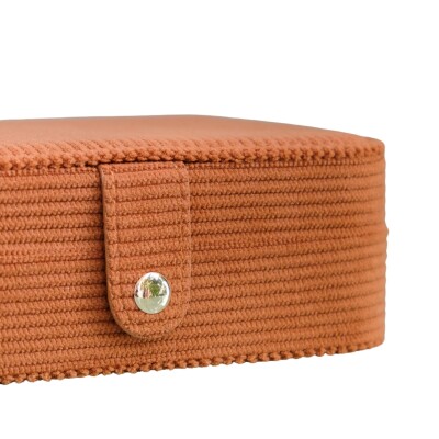 Boîte à bijoux - BRIGITTE - velours côtelé camel