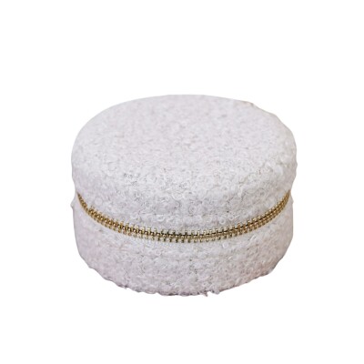 Boîte à bijoux - YVONNE - sherpa blanc