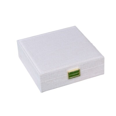 Boîte à bijoux - ANNE - lin beige