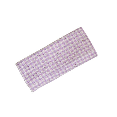 Pochette à bijoux - CATHERINE - pied-de-poule mauve