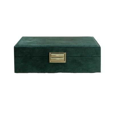 Boîte à bijoux - ANNE - velours vert
