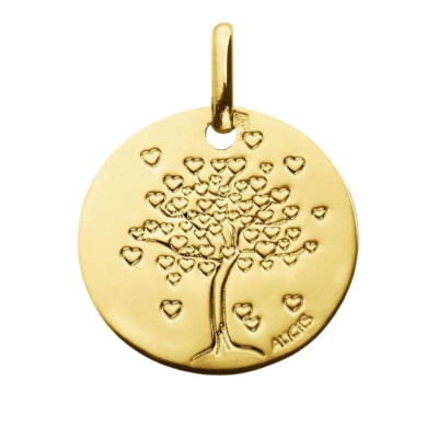 Médaille arbre aux coeurs