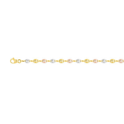 Collier grain de café 3 ors, 45cm