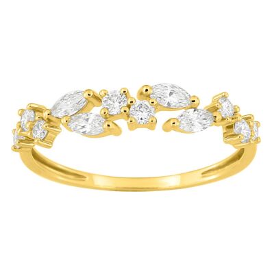 Bague Diamanti en or jaune et diamant de synthèse 0.47ct