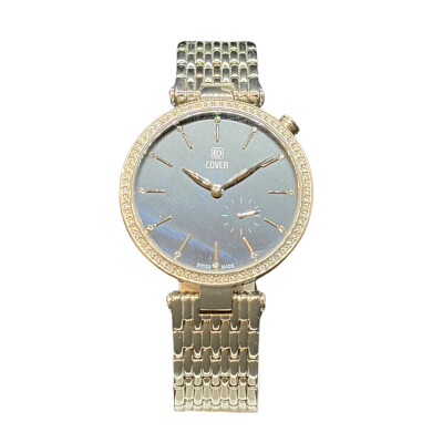 Montre Cover Femme Blue Pearl Crysrtal - Swiss Made, Acier & Cristaux