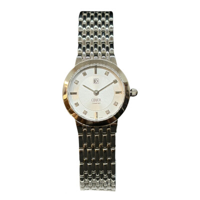 Montre Cover Diamond Femme - Acier avec Cadran Nacré & Diamant