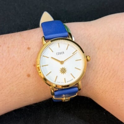 Montre Cover Femme - Cuir & Dorée
