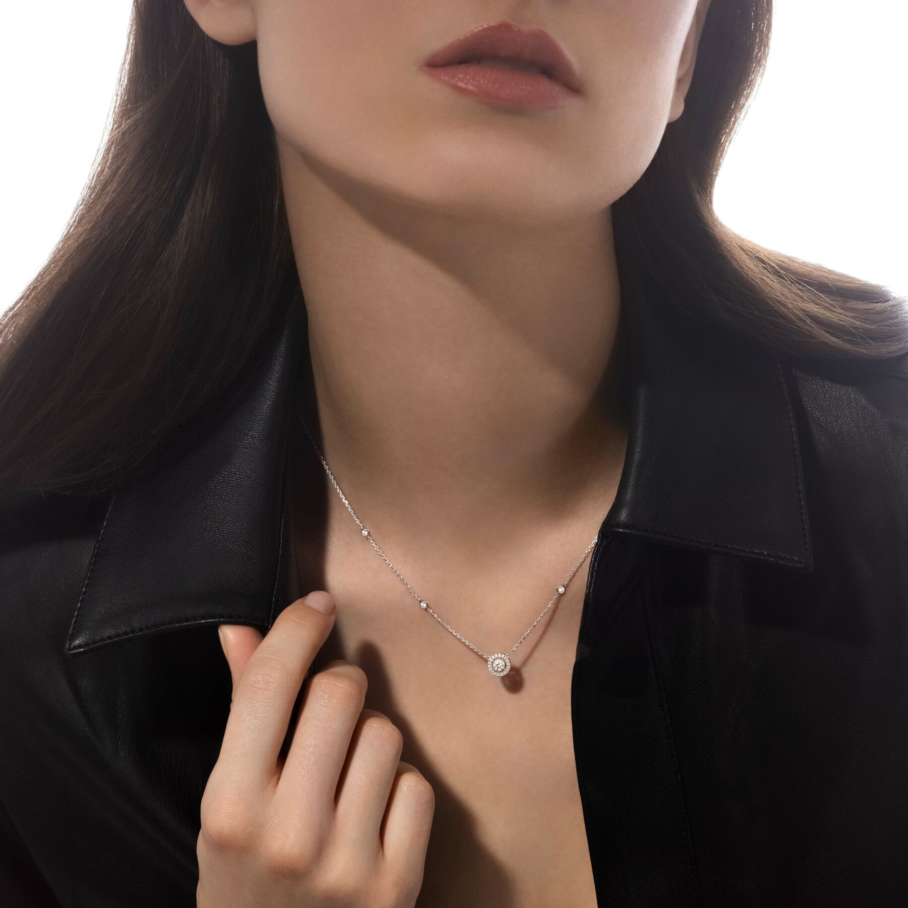 Collier Messika Joy en or blanc et diamants