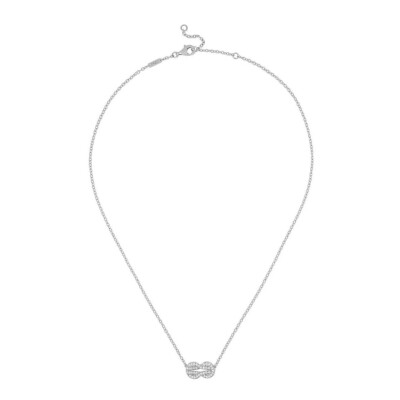 Collier FRED Chance Infinie moyen modèle en or blanc et diamants