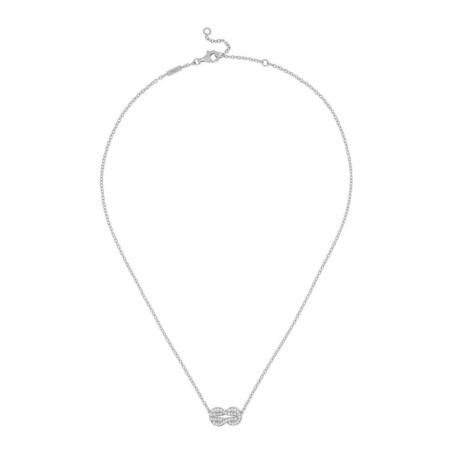 Collier FRED Chance Infinie moyen modèle en or blanc et diamants