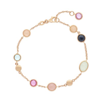 Bracelet Multipierres Raynal en or rose