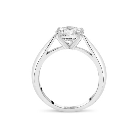 Bague solitaire Flissa Raynal en or blanc et diamant