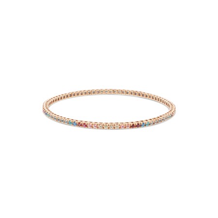 Bracelet extensible Raimbow Raynal en or rose et topazes