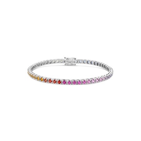 Bracelet Raimbow Raynal en or blanc et saphirs