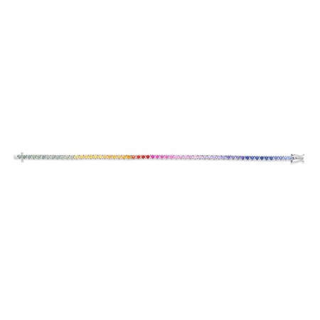 Bracelet Raimbow Raynal en or blanc et saphirs