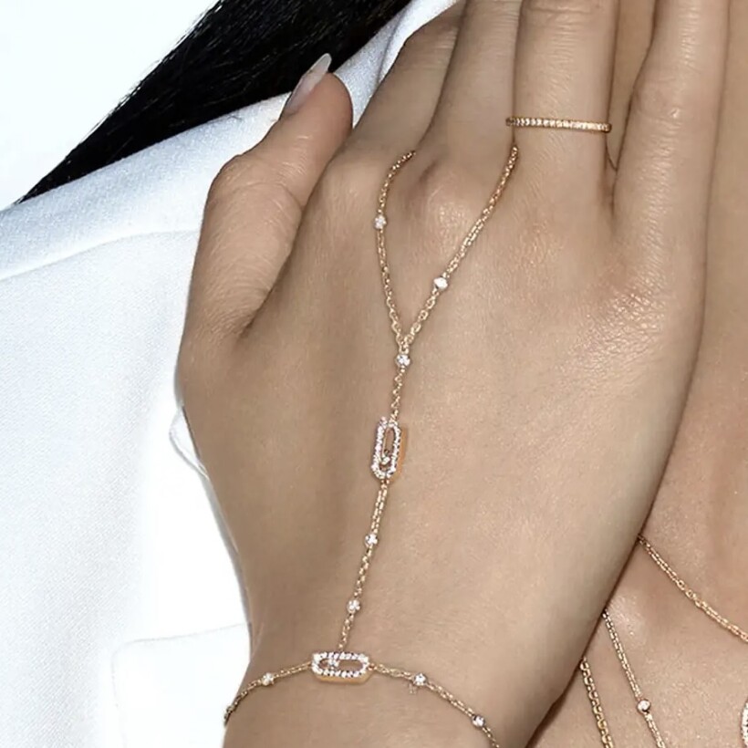 Messika Gatsby XS wedding ring, white gold, diamonds