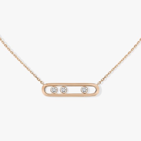 Collier Messika Move Classique en or rose et diamants