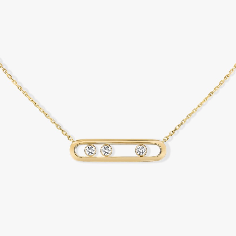 Messika Move necklace, yellow gold, diamonds