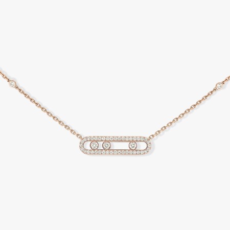 Collier Messika Baby Move en or rose et diamants