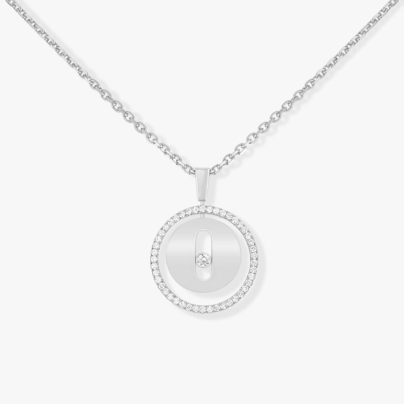 Collier Messika Lucky Move PM en or blanc et diamants