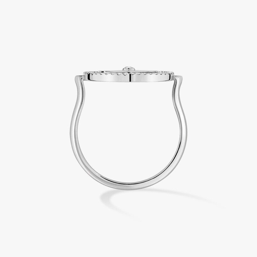 Messika Lucky Move PM ring, white gold, diamonds