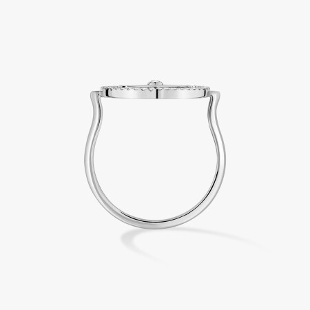 Bague Messika Lucky Move PM en or blanc et diamants