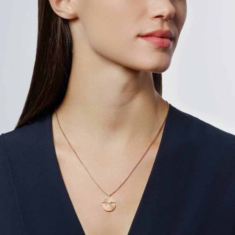 Chaumet Jeux de Liens Harmony pendant, rose gold and diamonds