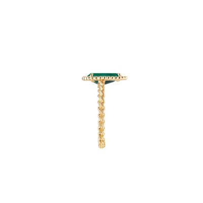 Bague Boucheron Serpent Bohème Motif S en or jaune et malachite